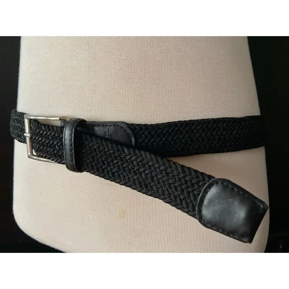 ARROW Black Stretch Woven Belt Mens sz 40/42